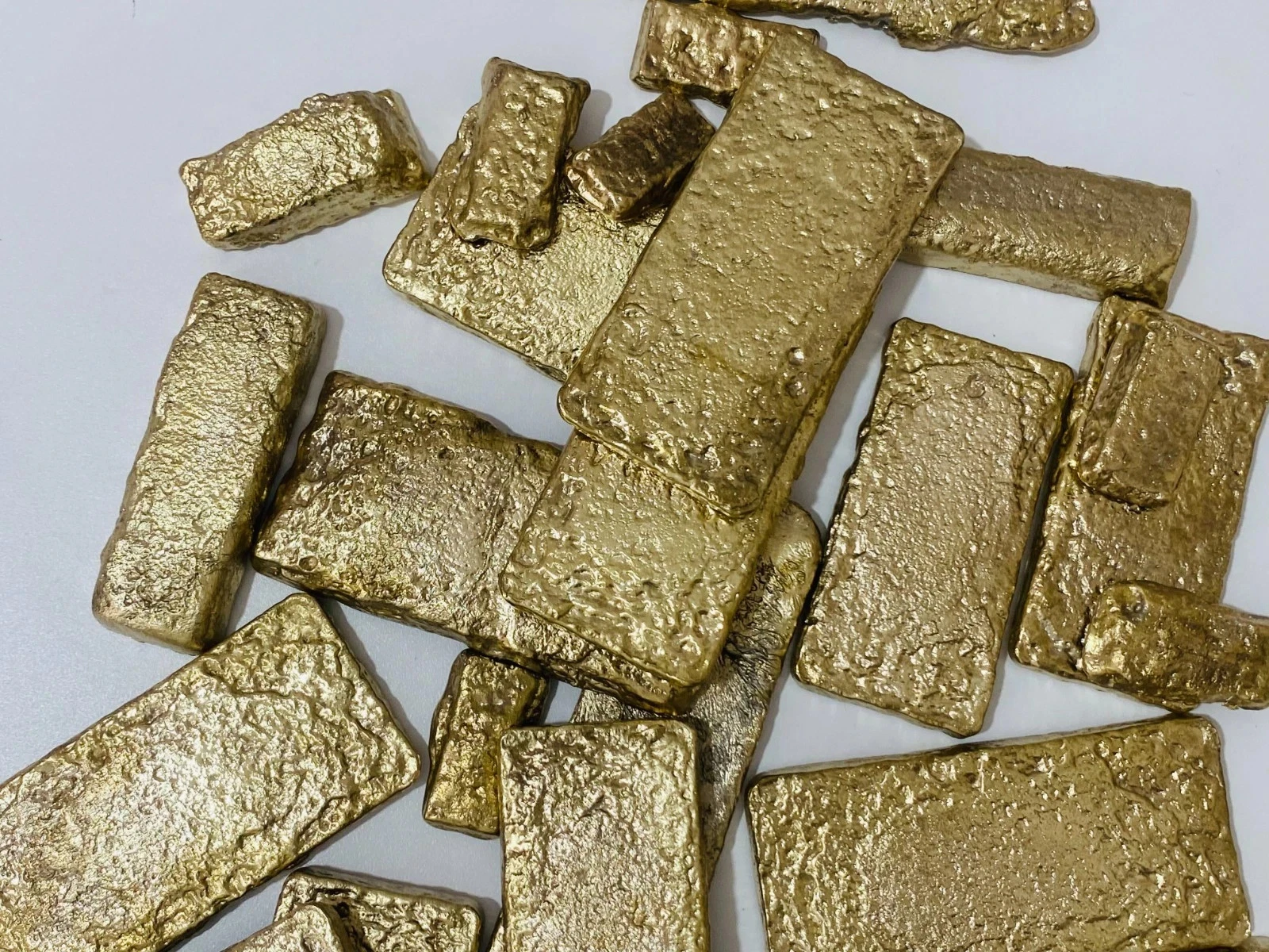 1955 Grams Scrap Gold Bar Gold Recovery Melted Different Computer Bullion Pins - Image 3
